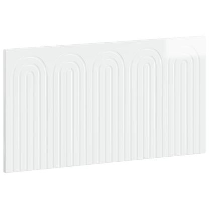 Wall-Mounted Headboard ALKMAAR High Gloss White Engineered Wood