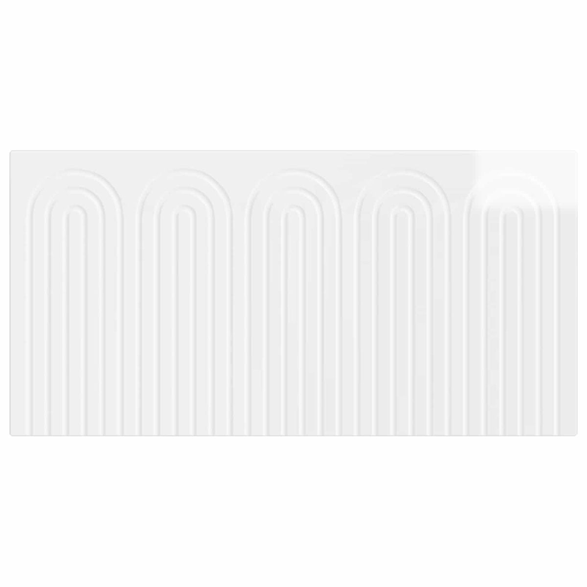 Wall-Mounted Headboard ALKMAAR High Gloss White Engineered Wood