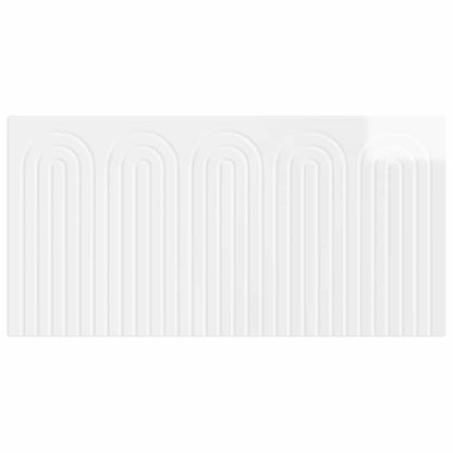 Wall-Mounted Headboard ALKMAAR High Gloss White Engineered Wood