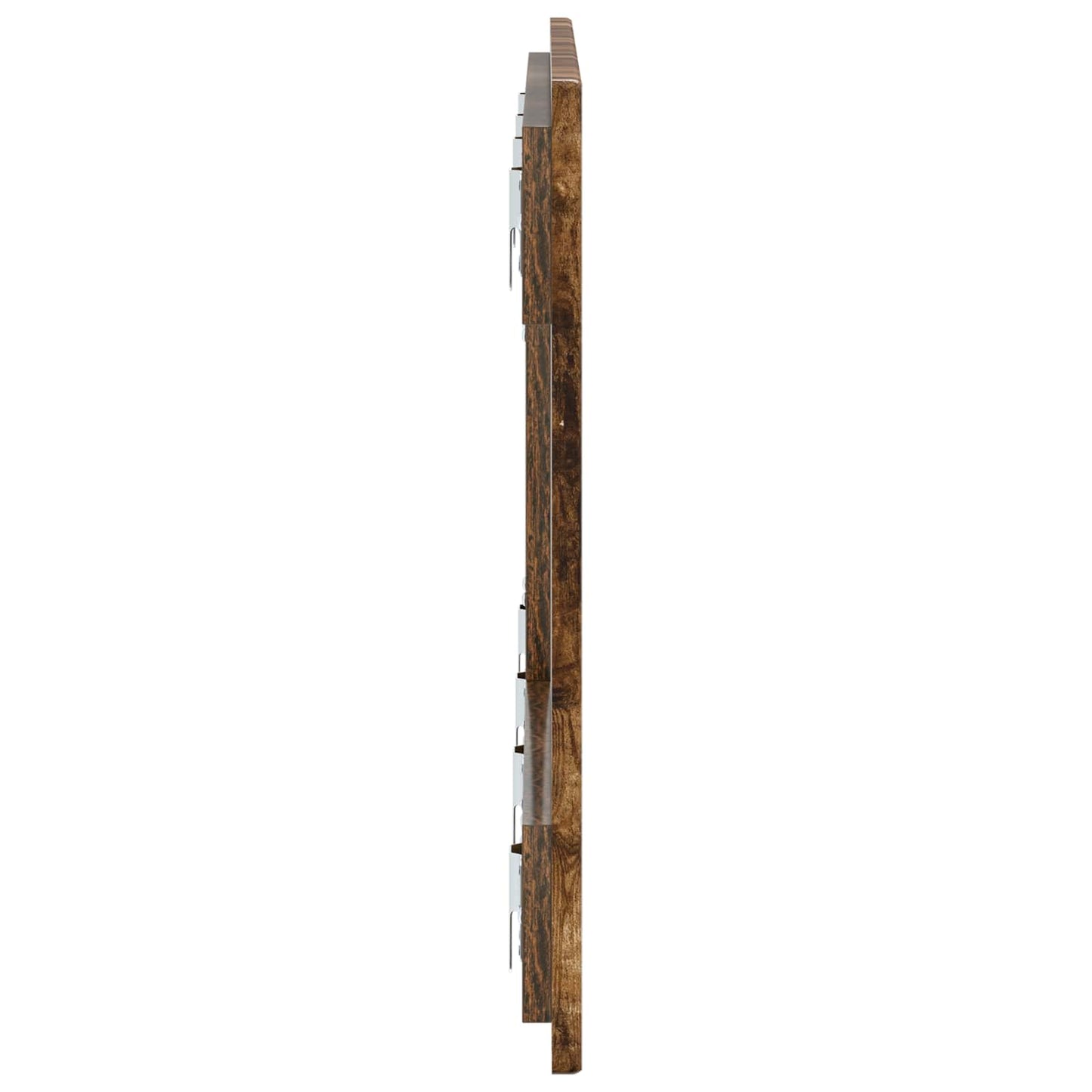 Wall-Mounted Headboard ALKMAAR Smoked Oak Engineered Wood