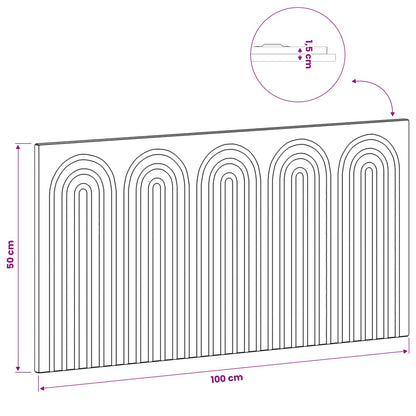 Wall-Mounted Headboard ALKMAAR Smoked Oak Engineered Wood