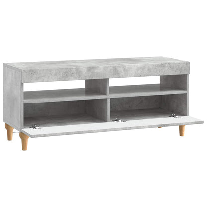 LED TV Cabinet Concrete Grey Engineered Wood