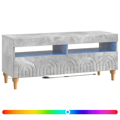 LED TV Cabinet Concrete Grey Engineered Wood