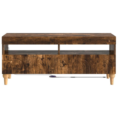 LED TV Cabinet Smoked Oak Engineered Wood