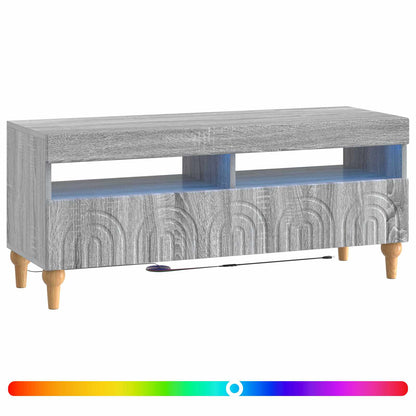 LED TV Cabinet Grey Sonoma Engineered Wood