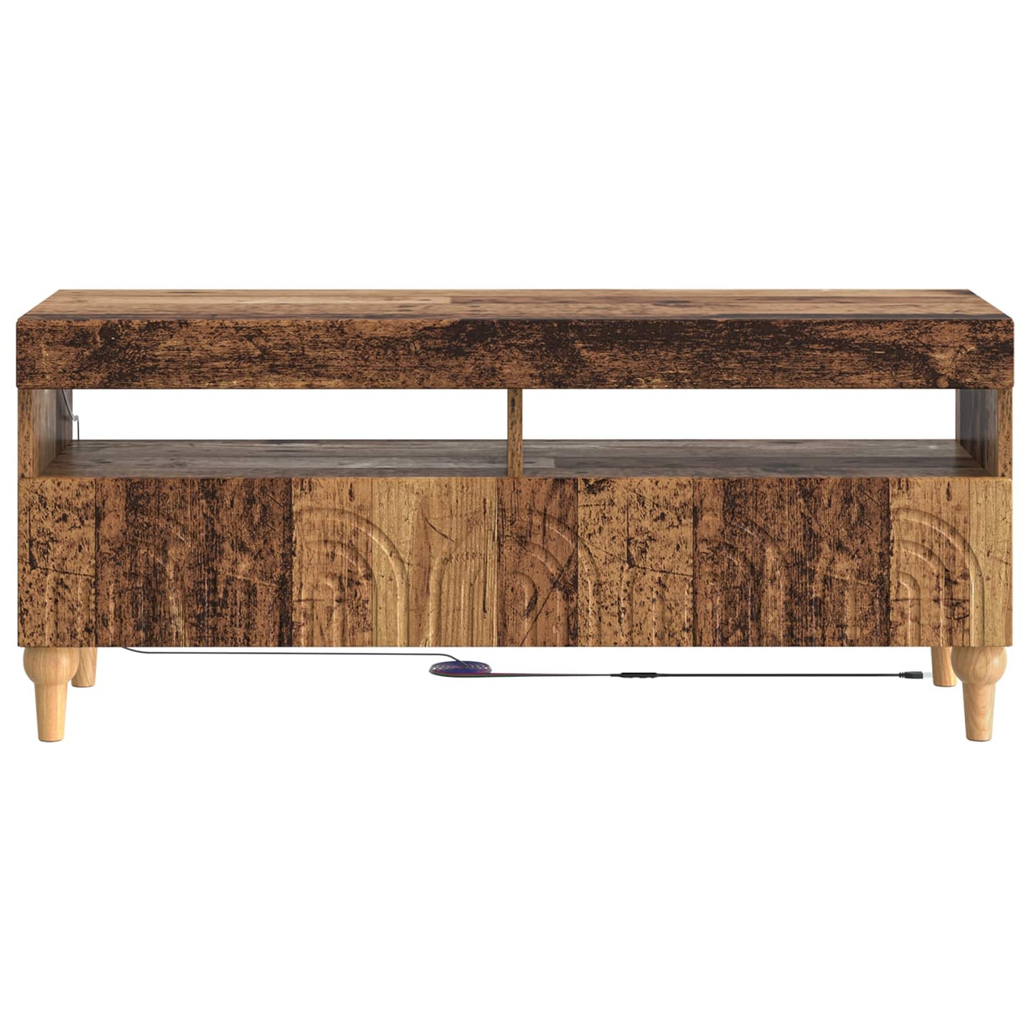 LED TV Cabinet Old Wood Engineered Wood