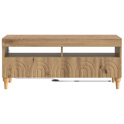 LED TV Cabinet Artisan Oak Engineered Wood