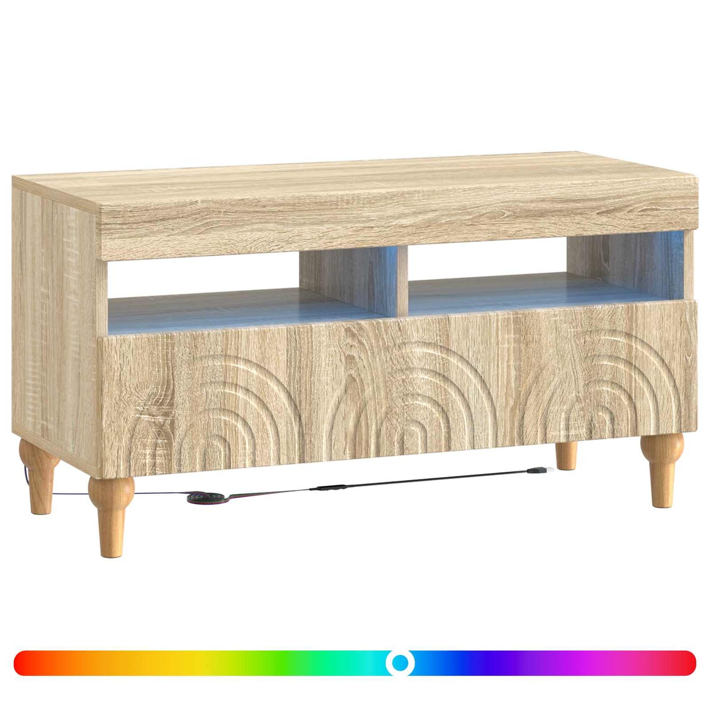 LED TV Cabinet Sonoma Oak Engineered Wood