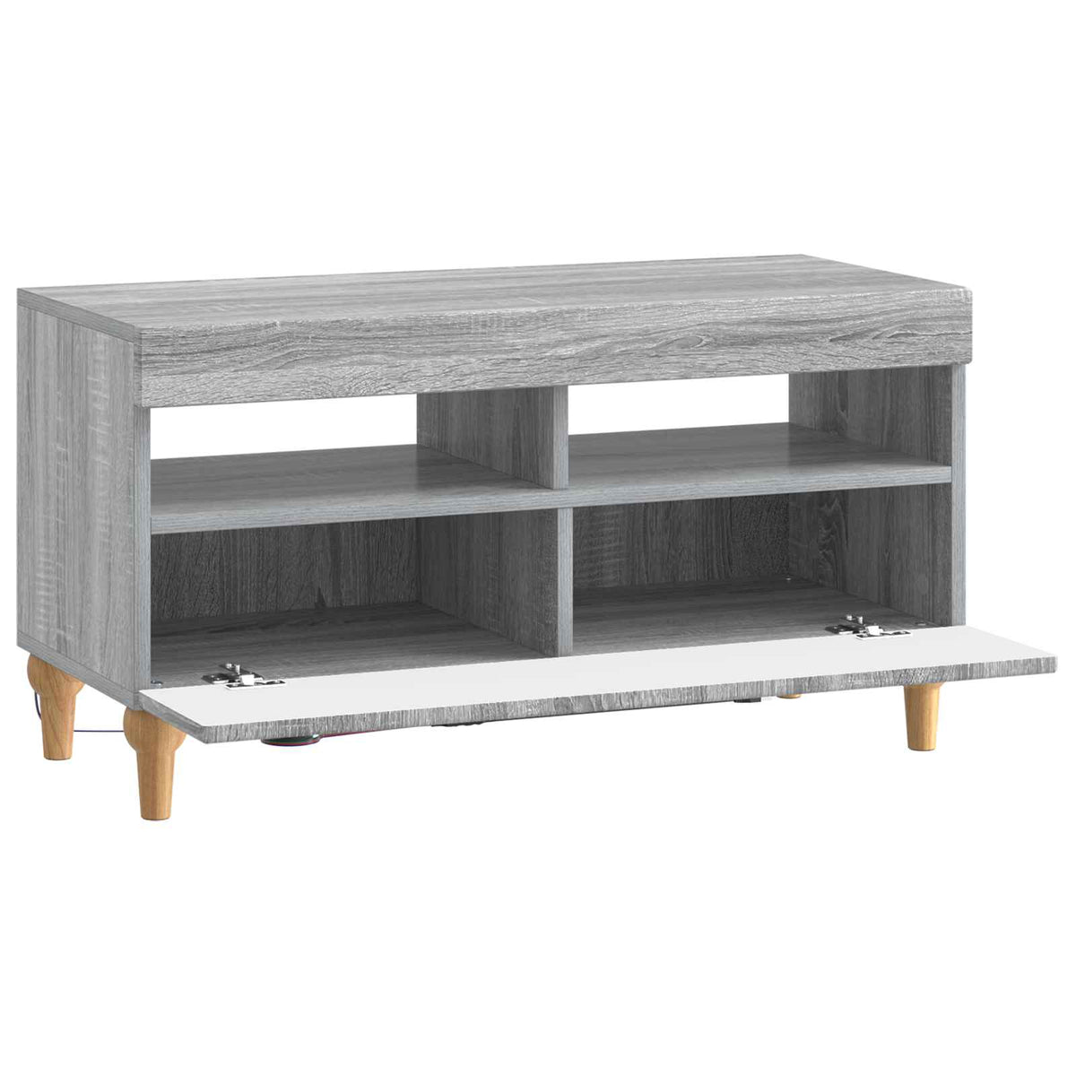 LED TV Cabinet Grey Sonoma Engineered Wood
