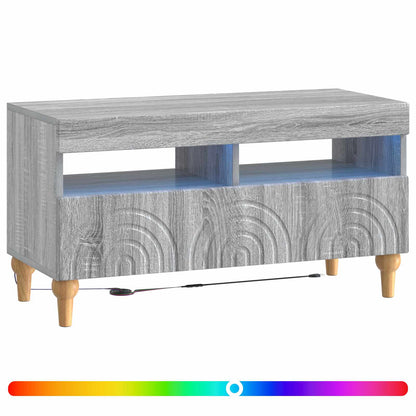 LED TV Cabinet Grey Sonoma Engineered Wood
