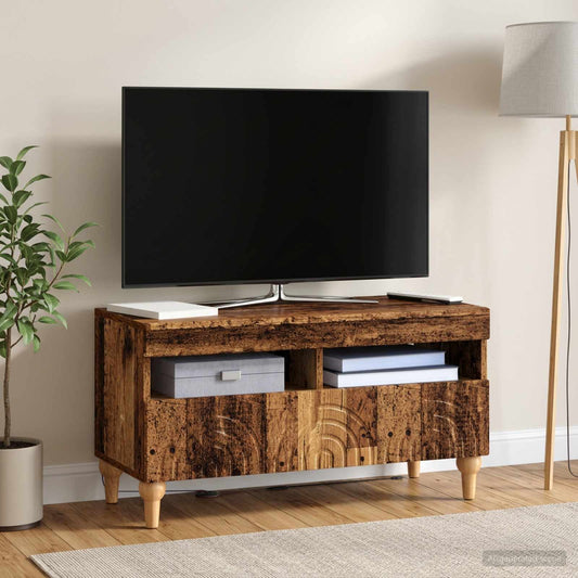 LED TV Cabinet ALKMAAR 81 x 35 x 43 cm Old Wood Engineered Wood