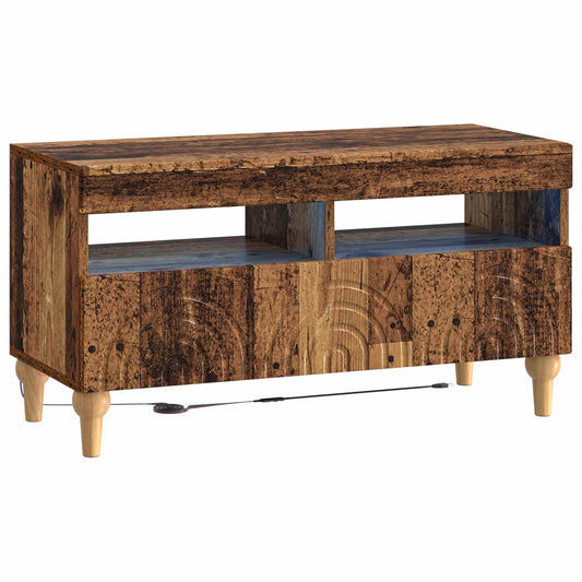 LED TV Cabinet ALKMAAR 81 x 35 x 43 cm Old Wood Engineered Wood