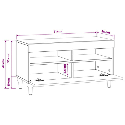 LED TV Cabinet Old Wood Engineered Wood