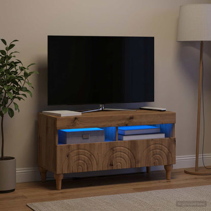 LED TV Cabinet Artisan Oak Engineered Wood
