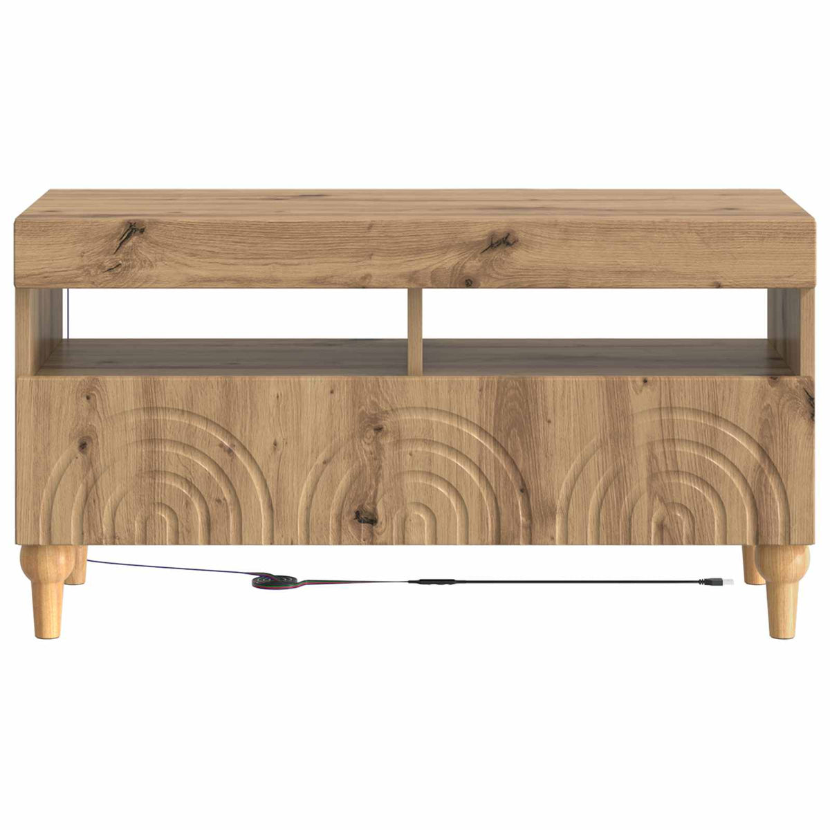 LED TV Cabinet Artisan Oak Engineered Wood
