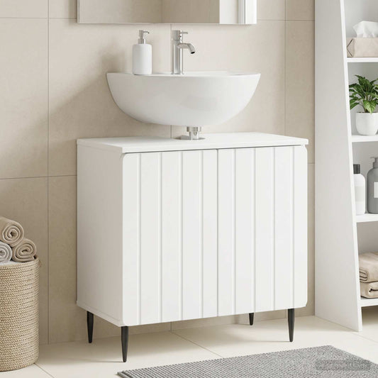 Bathroom Sink Cabinet ZWOLLE White 59.5 x 31.5x 59 cm