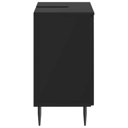 Bathroom Sink Cabinet ZWOLLE Black 59.5 x 31.5x 59 cm