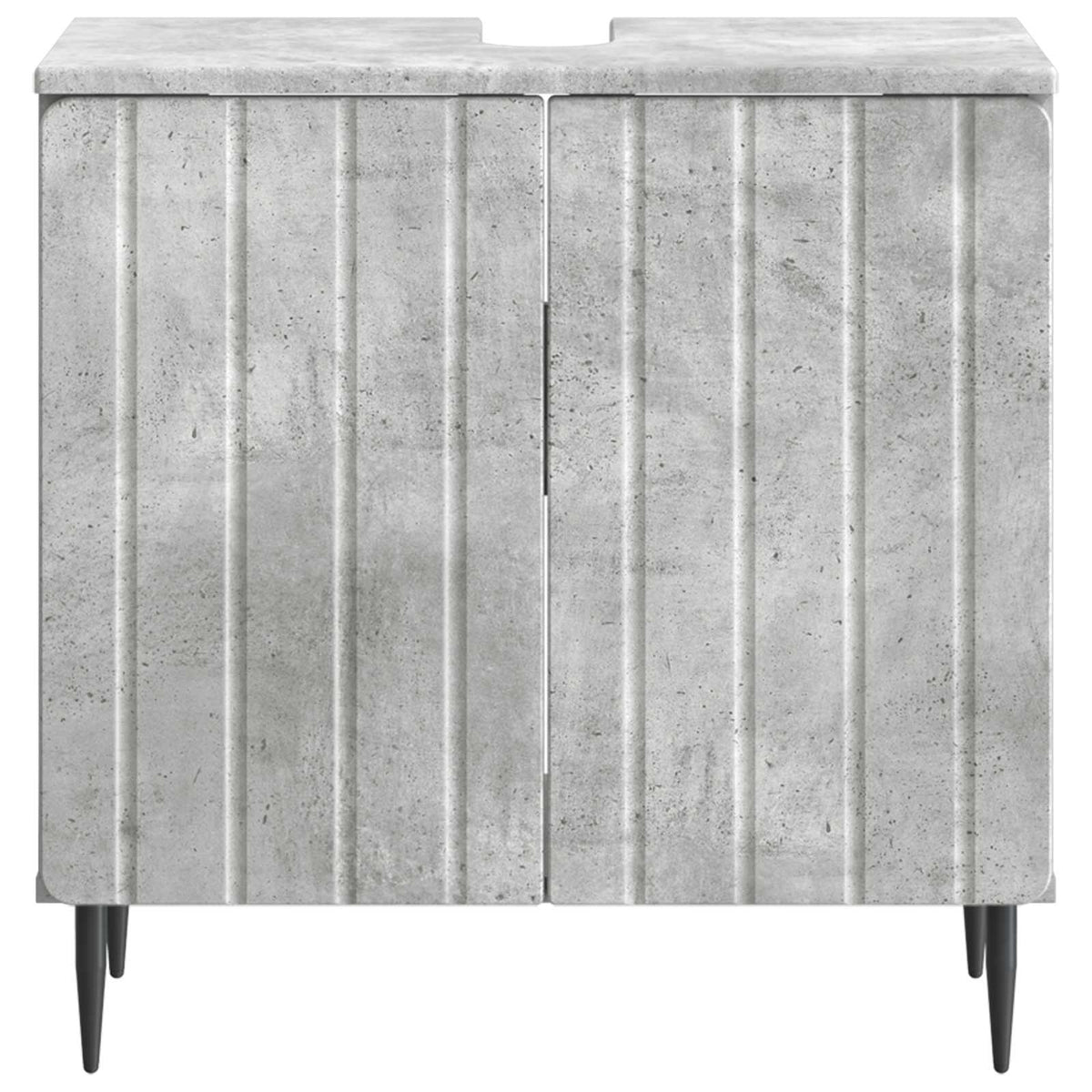 Bathroom Sink Cabinet ZWOLLE Concrete Grey 59.5 x 31.5x 59 cm