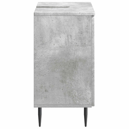 Bathroom Sink Cabinet ZWOLLE Concrete Grey 59.5 x 31.5x 59 cm