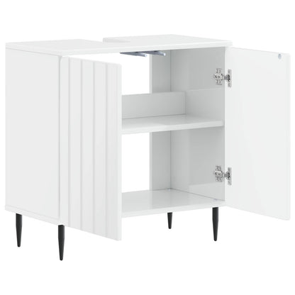 Bathroom Sink Cabinet ZWOLLE High Gloss White