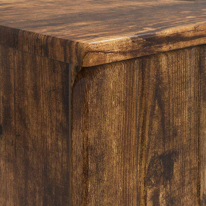 Bathroom Sink Cabinet ZWOLLE Smoked Oak 59.5 x 31.5x 59 cm