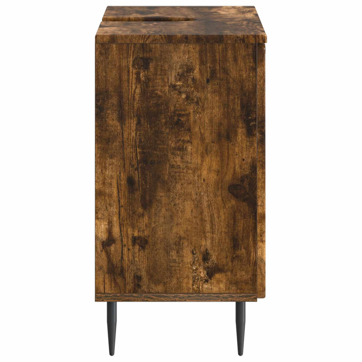 Bathroom Sink Cabinet ZWOLLE Smoked Oak 59.5 x 31.5x 59 cm