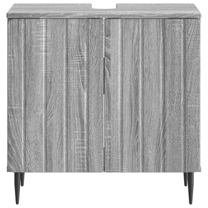 Bathroom Sink Cabinet ZWOLLE Grey Sonoma 59.5 x 31.5x 59 cm