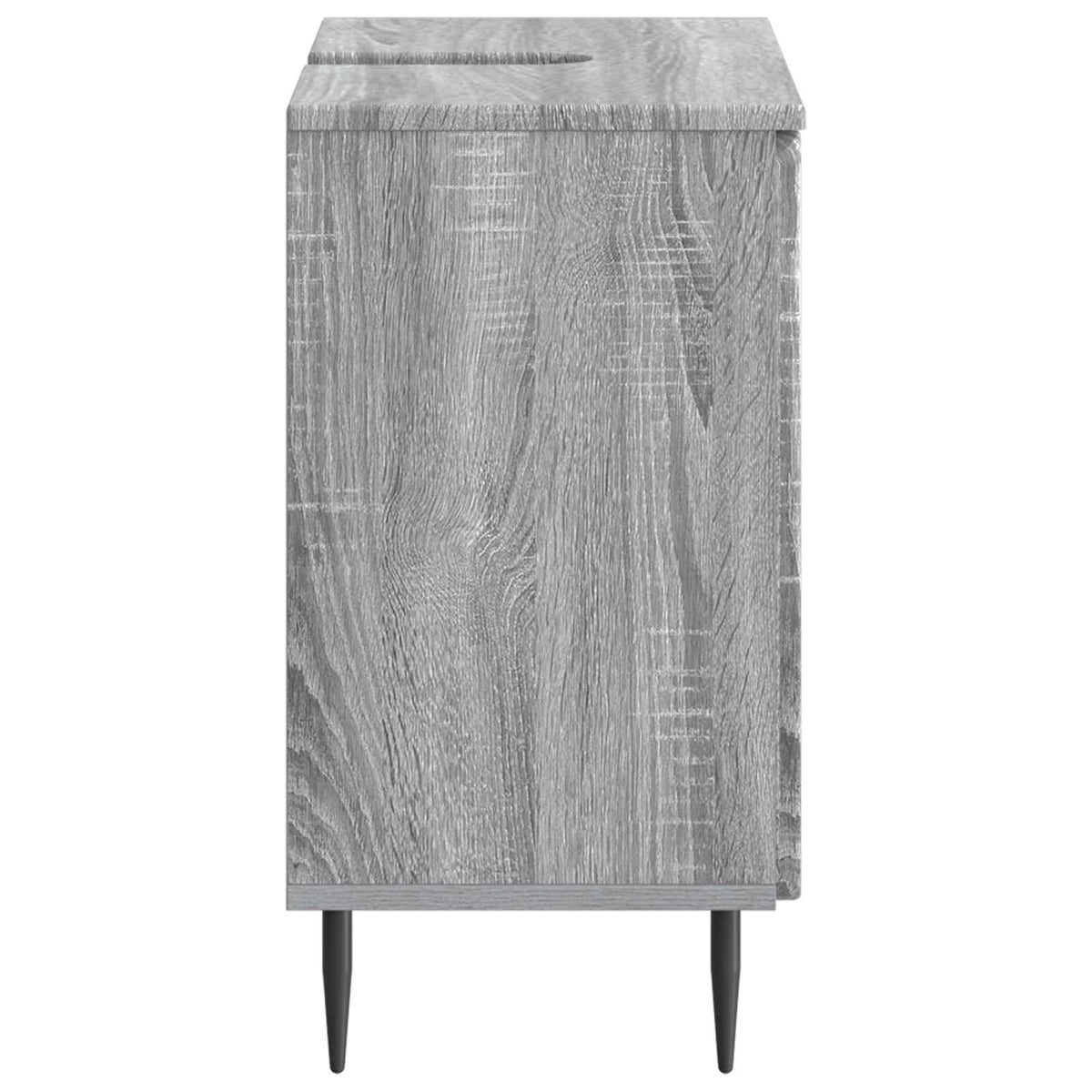 Bathroom Sink Cabinet ZWOLLE Grey Sonoma 59.5 x 31.5x 59 cm