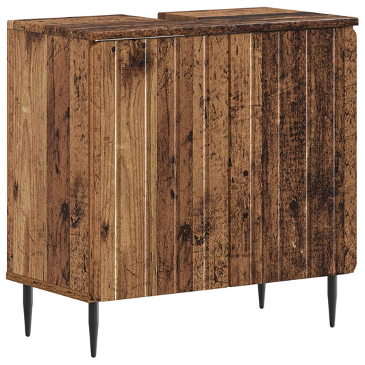 Bathroom Sink Cabinet ZWOLLE Old Wood 59.5 x 31.5x 59 cm