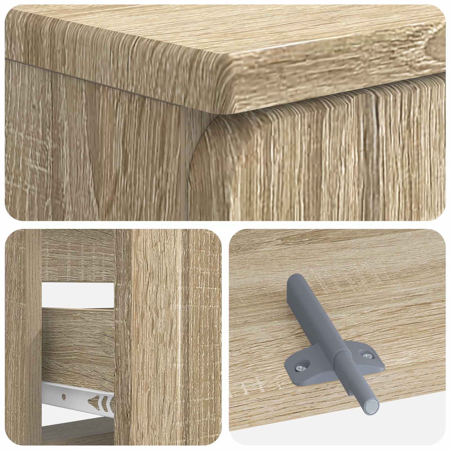 Bathroom Sink Cabinet ZWOLLE Sonoma Oak 82 x 41x 58.5 cm