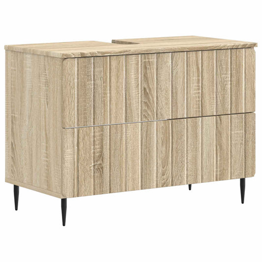 Bathroom Sink Cabinet ZWOLLE Sonoma Oak 82 x 41x 58.5 cm