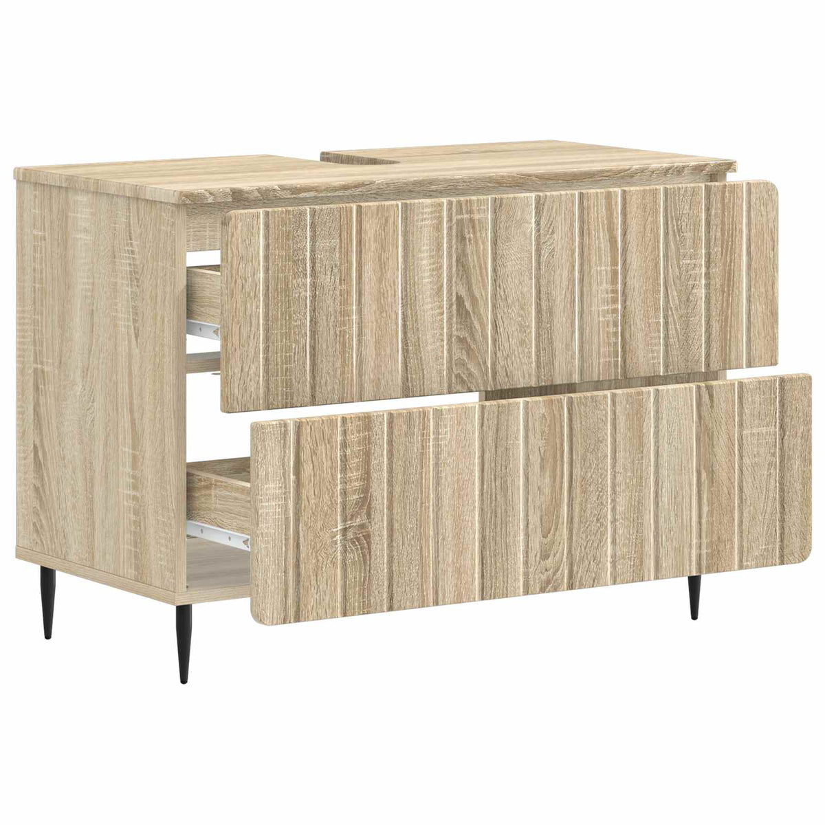 Bathroom Sink Cabinet ZWOLLE Sonoma Oak 82 x 41x 58.5 cm