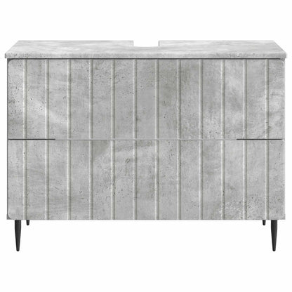 Bathroom Sink Cabinet ZWOLLE Concrete Grey 82 x 41x 58.5 cm