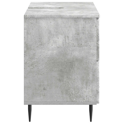 Bathroom Sink Cabinet ZWOLLE Concrete Grey 82 x 41x 58.5 cm