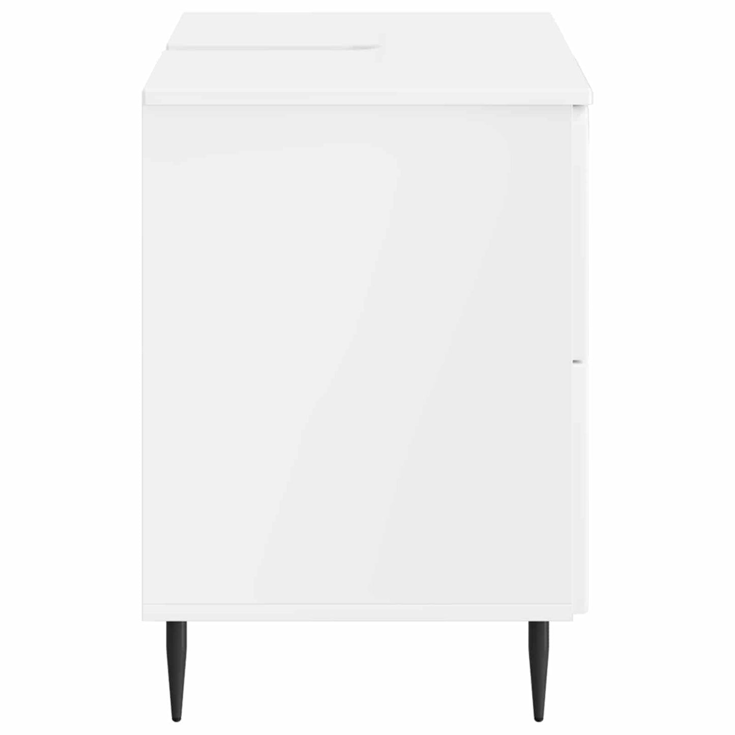 Bathroom Sink Cabinet ZWOLLE High Gloss White 82 x 41x 58.5 cm