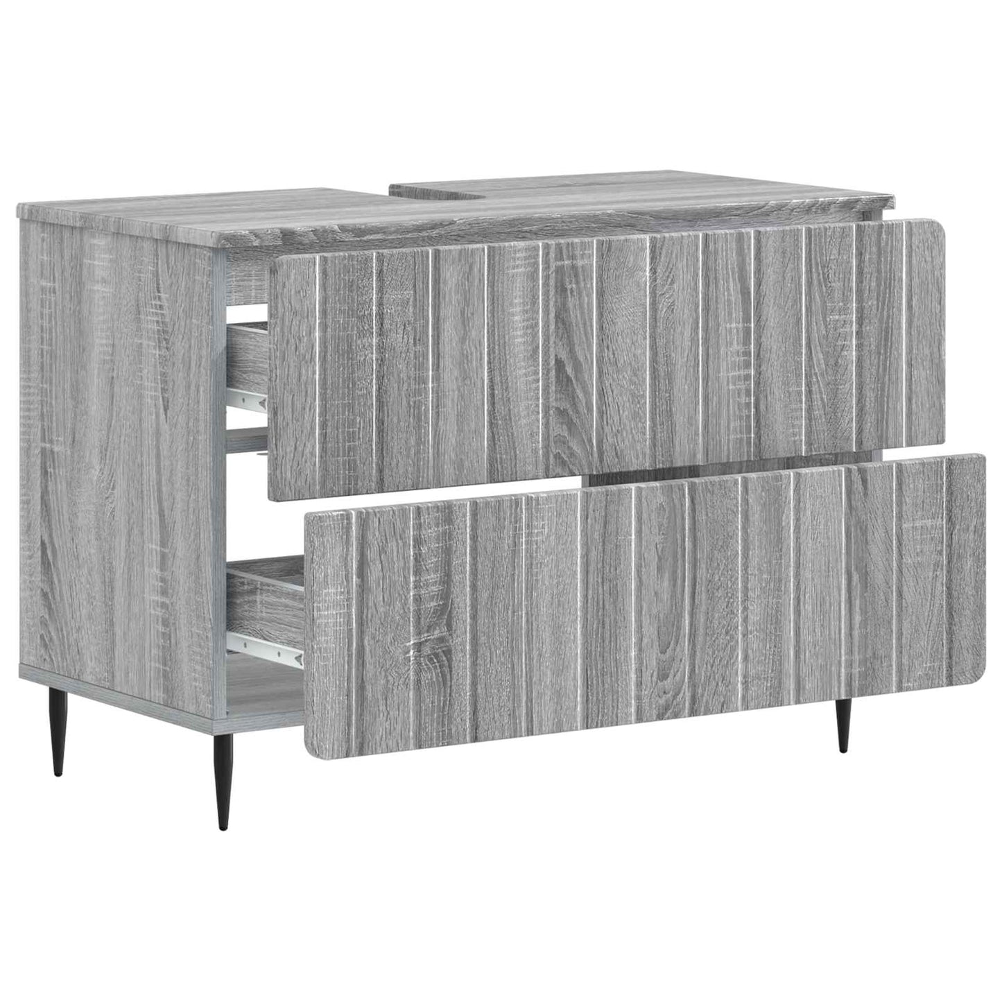 Bathroom Sink Cabinet ZWOLLE Grey Sonoma 82 x 41x 58.5 cm