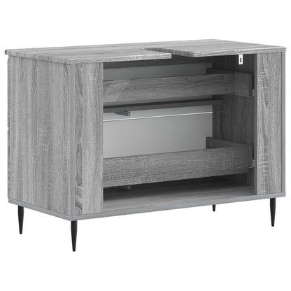 Bathroom Sink Cabinet ZWOLLE Grey Sonoma 82 x 41x 58.5 cm