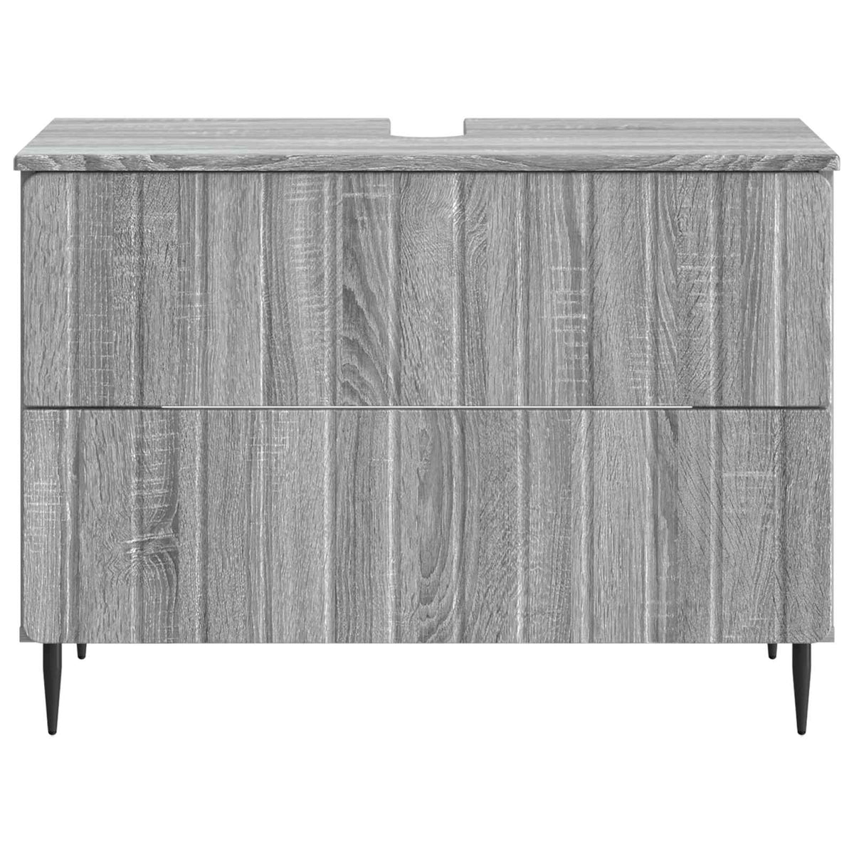 Bathroom Sink Cabinet ZWOLLE Grey Sonoma 82 x 41x 58.5 cm