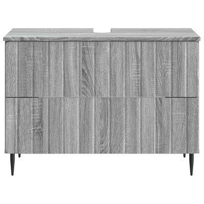 Bathroom Sink Cabinet ZWOLLE Grey Sonoma 82 x 41x 58.5 cm