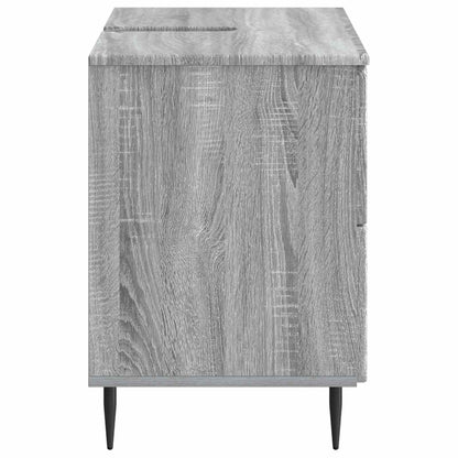 Bathroom Sink Cabinet ZWOLLE Grey Sonoma 82 x 41x 58.5 cm