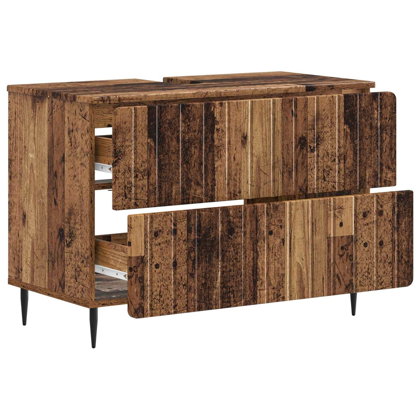 Bathroom Sink Cabinet ZWOLLE Old Wood 82 x 41x 58.5 cm