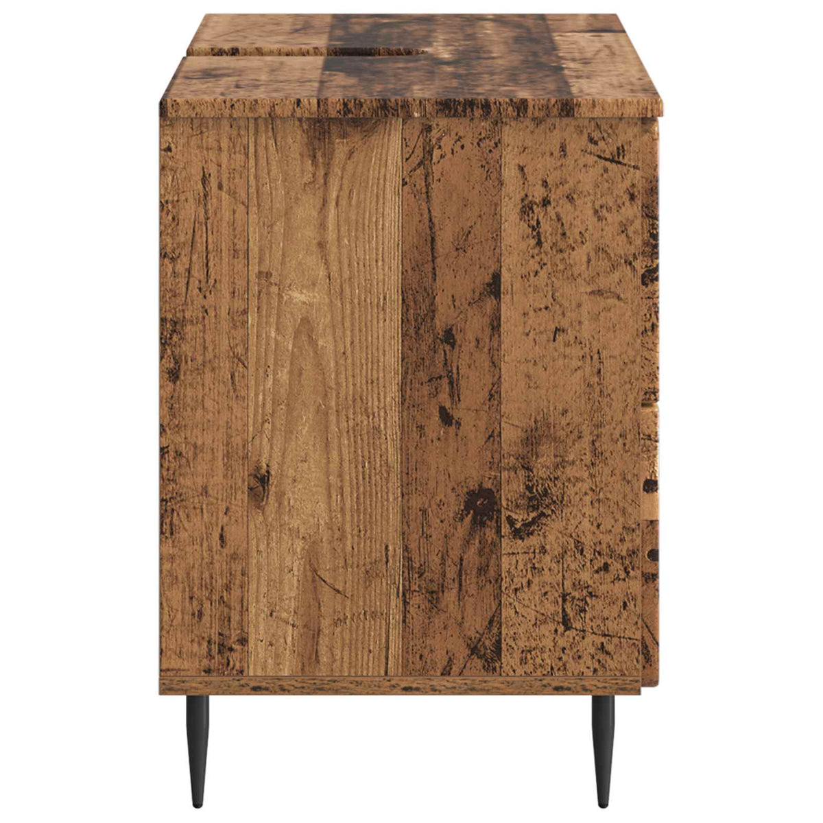 Bathroom Sink Cabinet ZWOLLE Old Wood 82 x 41x 58.5 cm