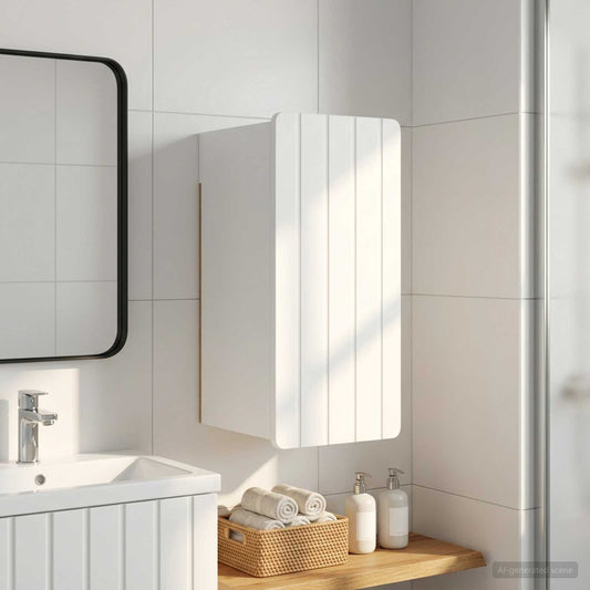 Bathroom Wall Cabinet ZWOLLE White 30 x 31 x 63 cm