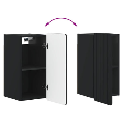 Bathroom Wall Cabinet ZWOLLE Black 30 x 31 x 63 cm