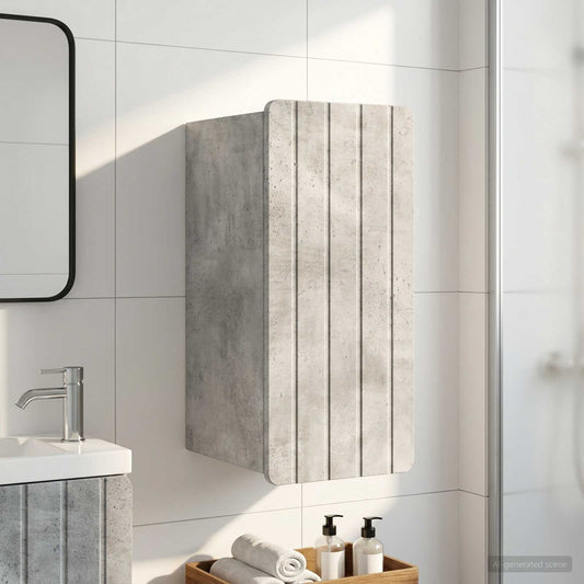 Bathroom Wall Cabinet ZWOLLE Concrete Grey 30 x 31 x 63 cm