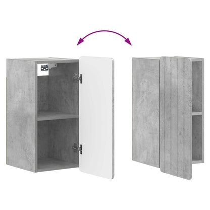 Bathroom Wall Cabinet ZWOLLE Concrete Grey 30 x 31 x 63 cm
