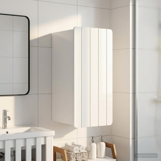 Bathroom Wall Cabinet ZWOLLE High Gloss White 30 x 31 x 63 cm