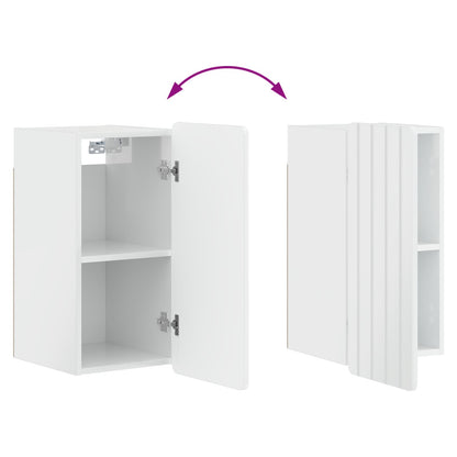Bathroom Wall Cabinet ZWOLLE High Gloss White 30 x 31 x 63 cm