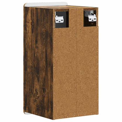 Bathroom Wall Cabinet ZWOLLE Smoked Oak 30 x 31 x 63 cm