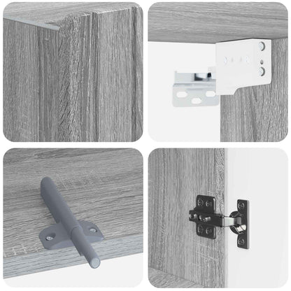 Bathroom Wall Cabinet ZWOLLE Grey Sonoma 30 x 31 x 63 cm